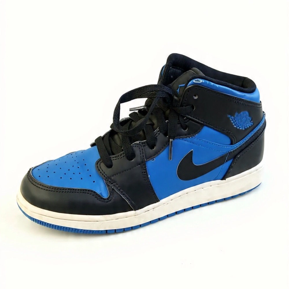 Nike Air Jordan 1 Low Ankle Royal Blue Sneakers Size 7Y